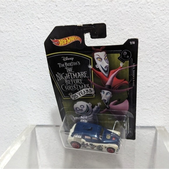 Hot Wheels The Nightmare Before Christmas Lock, Shock & Barrel Cockney Cab 7/8 - Picture 1 of 10